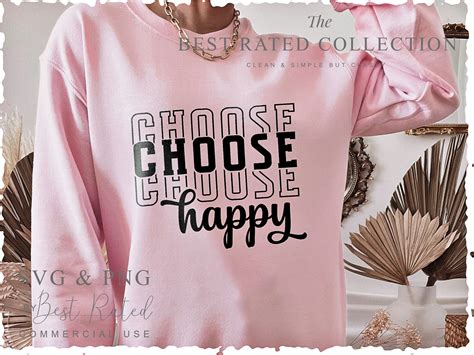 Choose Happy SVG PNG, Friends Are the Family We Choose, Joy Svg, Glass ...