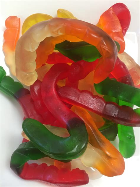 Assorted Fruit Gummi Worms by Albanese - Zimmerman's Nuts and Candies