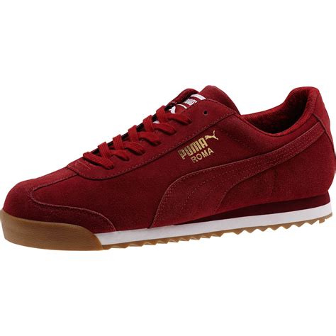 PUMA Roma Suede Paisley Men's Sneakers in Red for Men - Lyst