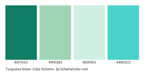 Turquoise Green Color Scheme » Blue » SchemeColor.com