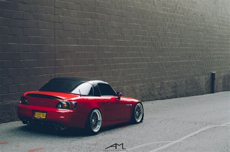 Dropped Red Honda S2000 is a Stylish Thing with Custom Parts — CARiD.com Gallery