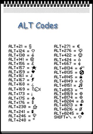 Alt Codes - Los Angeles Police Department