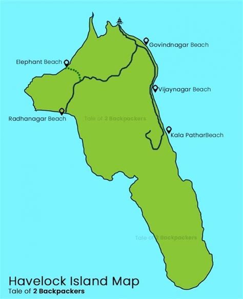 Havelock Island Map | Tale of 2 Backpackers