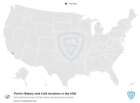 List of all Porto's Bakery and Cafe locations in the USA - ScrapeHero Data Store