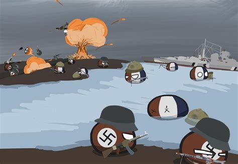 WW2 at France : countryballs_comics