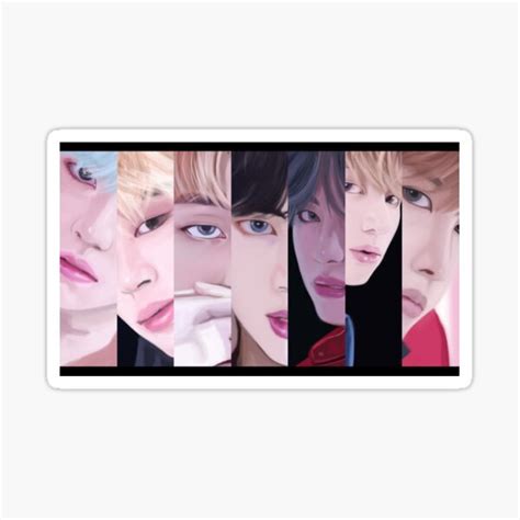 "BTS - DNA" Sticker by yuniizu | Redbubble