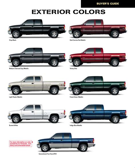 2004 Chevy Silverado Paint Colors | Psoriasisguru.com