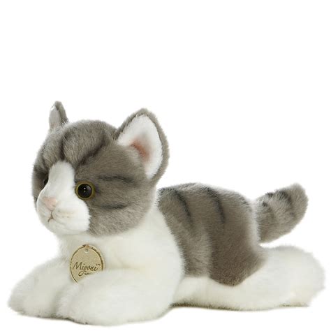 TheMogan 8" Cute Tabby Baby Cat Kitten Soft Plush Stuffed Animal Toy Grey - Walmart.com