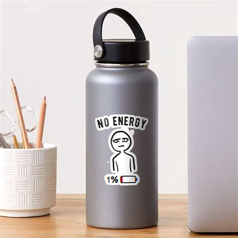 "funny no energy meme " Sticker for Sale by melio17 | Redbubble