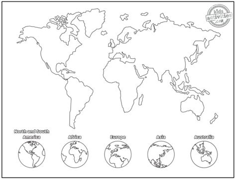 Free Printable World Map Coloring Pages - News Tempus