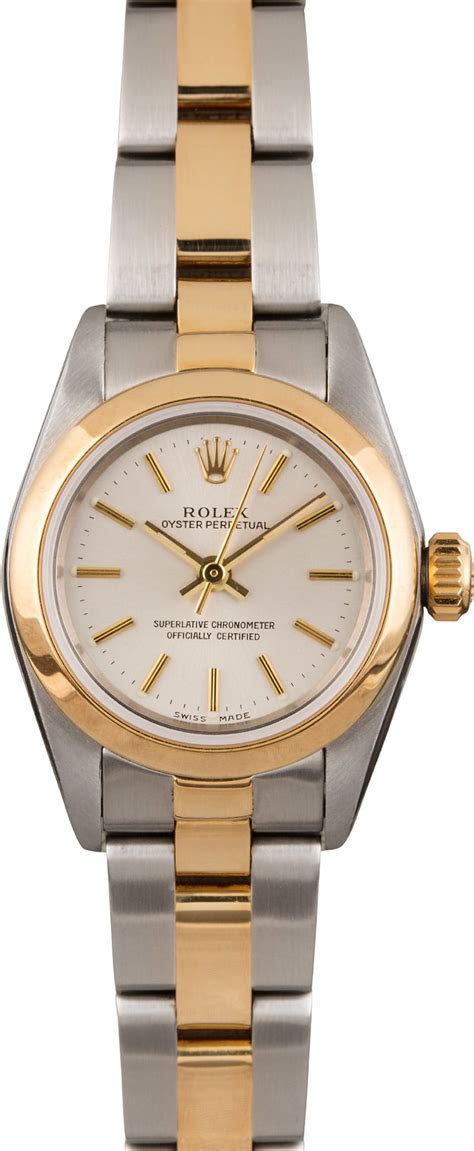 Women's Rolex Oyster Perpetual 76183 Two Tone Oyster