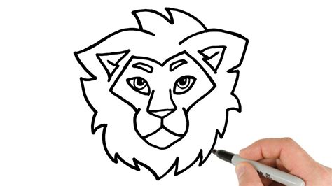 Comment dessiner une tête de lion | Dessin de bande dessinée | Tutoriel ...