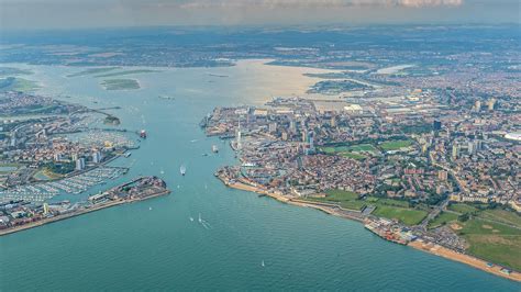 Upix Photography | Aerial View of Portsmouth Harbour with Spinnaker Tower Upix Photography ...