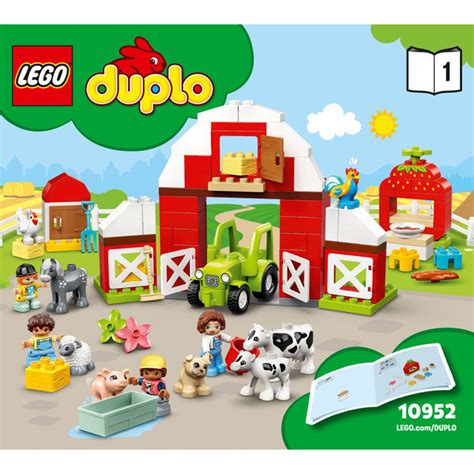 LEGO Barn, Tractor & Farm Animal Care Set 10952 Instructions | Brick ...