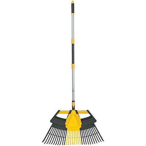 Expert Gardener 3-in-1 Leaf Rake, Functions as 30in Leaf Rake, 7in Shrub Rake or Leaf Scoops ...