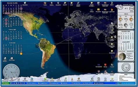 World Clock Desktop Screensaver - Download-Screensavers.biz