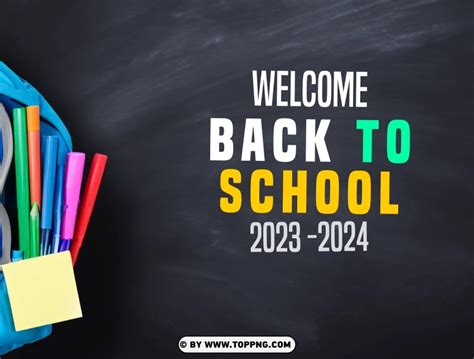 Free download | HD PNG back to school 2023 2024 crisp hd image background | TOPpng