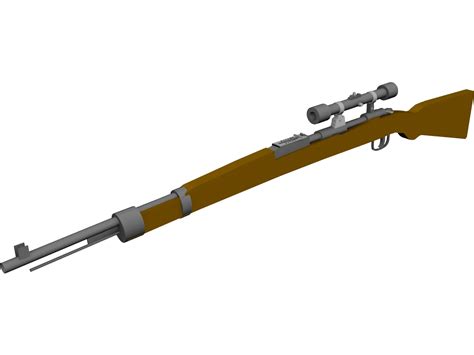 Karabiner 98k Scope 3D Model - 3DCADBrowser