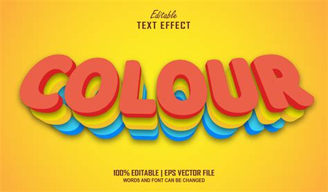 Text Effect Colour Graphic by Navy Graphic · Creative Fabrica