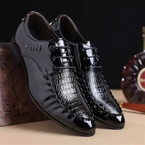 2018 New Fashion Italian Designer Formal Mens Dress Shoes Genuine Leather Luxury Wedding Shoes ...