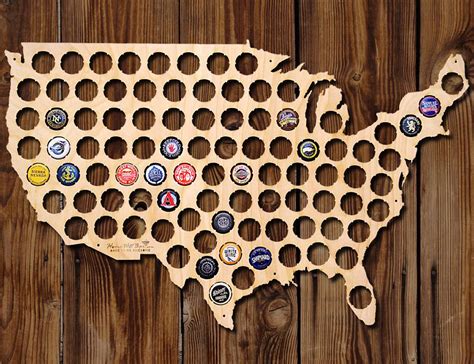 USA Beer Cap Map To Present Your Binge Drinking