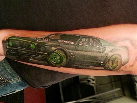 Ford Mustang Logo Tattoo