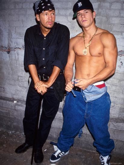 'Donnie Wahlberg and Mark Wahlberg, aka Marky Mark' Premium Photographic Print | AllPosters.com