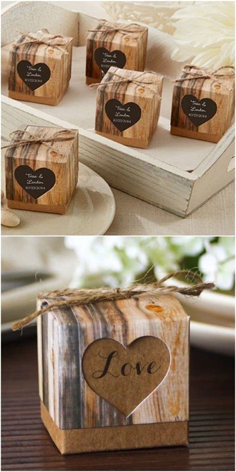 Rustic Wedding Favor Boxes