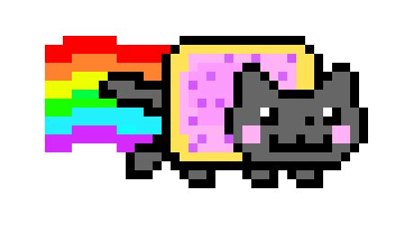 neon cat pixel art | Pixel Art Maker