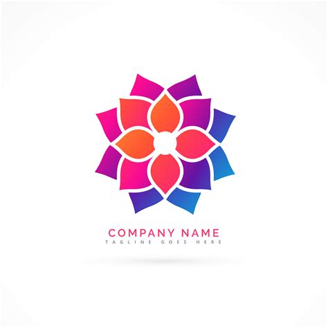 colorful flower logo design - Download Free Vector Art, Stock Graphics & Images