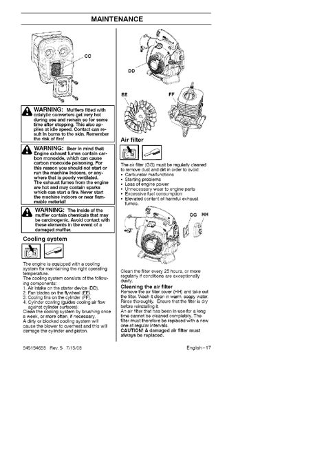 Husqvarna 125BV User Manual BLOWER Manuals And Guides L0808004