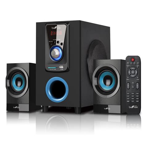 beFree Sound 2.1 Channel Surround Sound Bluetooth Speaker System - Walmart.com - Walmart.com