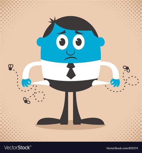 Broke Royalty Free Vector Image - VectorStock