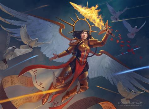 Celestine, the Living Saint MtG Art from Warhammer 40000 Set by Irina Nordsol - Art of Magic ...