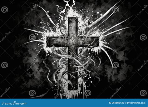 Cross Wallpaper Faith Illustration Design Art. Stock Illustration - Illustration of believe ...