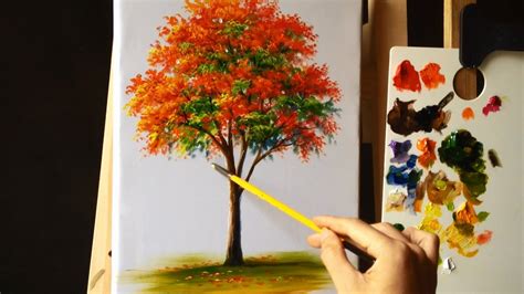 acrylic tree painting techniques - Leora Canty