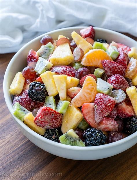 Creamy Fresh Fruit Salad - I Wash You Dry