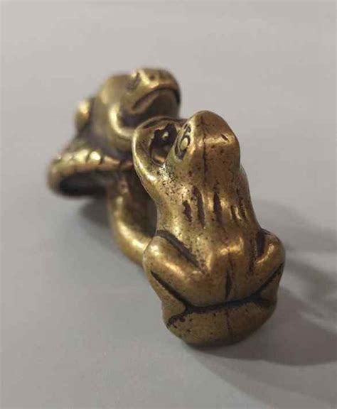 Solid Brass Hand Carved Frog Mini Statue Home Decoration - Etsy