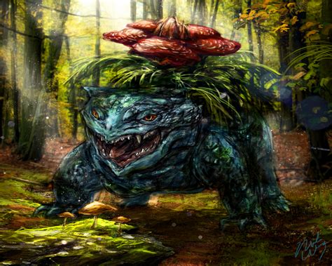 Realistic Venusaur by Ice-wolf-elemental on DeviantArt