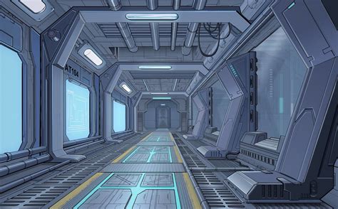 Spaceship Interior Concept Art