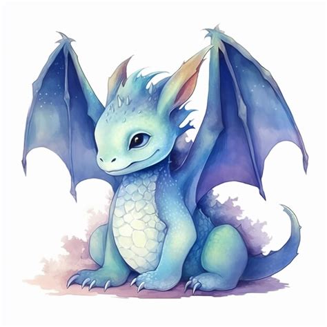 Premium Photo | There is a blue dragon sitting on the ground with its ...