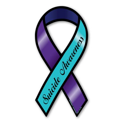 Suicide Awareness Large Ribbon Magnet | Magnet America