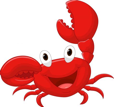 Cute Crab Cartoon Wall Decal - WallMonkeys.com – Wallmonkeys