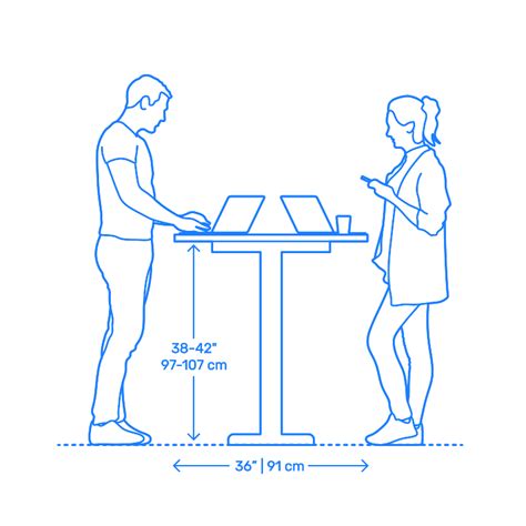 Standing Work Table Dimensions & Drawings | Dimensions.Guide