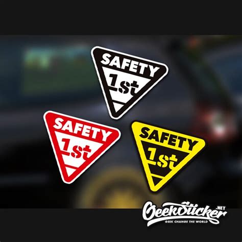 Safety First Sticker Warning Safe Driving Waterproof Reflective Universal Car The Whole Body ...