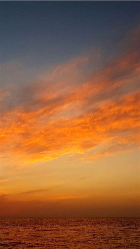 Sunset, orange sky, calm wallpaper | Fondos de pantalla de iphone, Paisajes, Fondos de pantallla