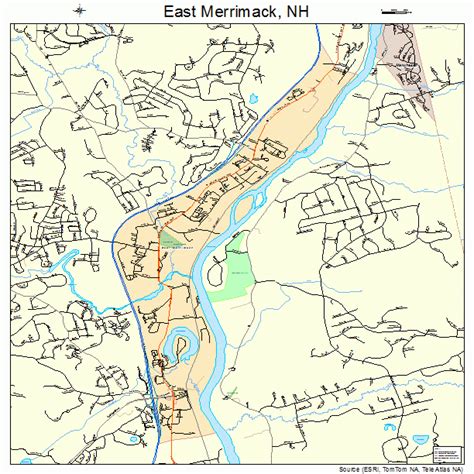 East Merrimack New Hampshire Street Map 3321780