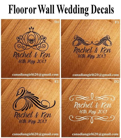 Custom Wedding Floor Decals for Your Special Day