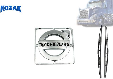 Volvo VNL 2004-2017 Truck Accessories Chrome Grille Front Logo Emblem without Stripe Suitable ...