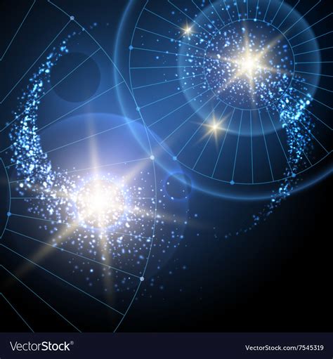 Cosmic stars background Royalty Free Vector Image